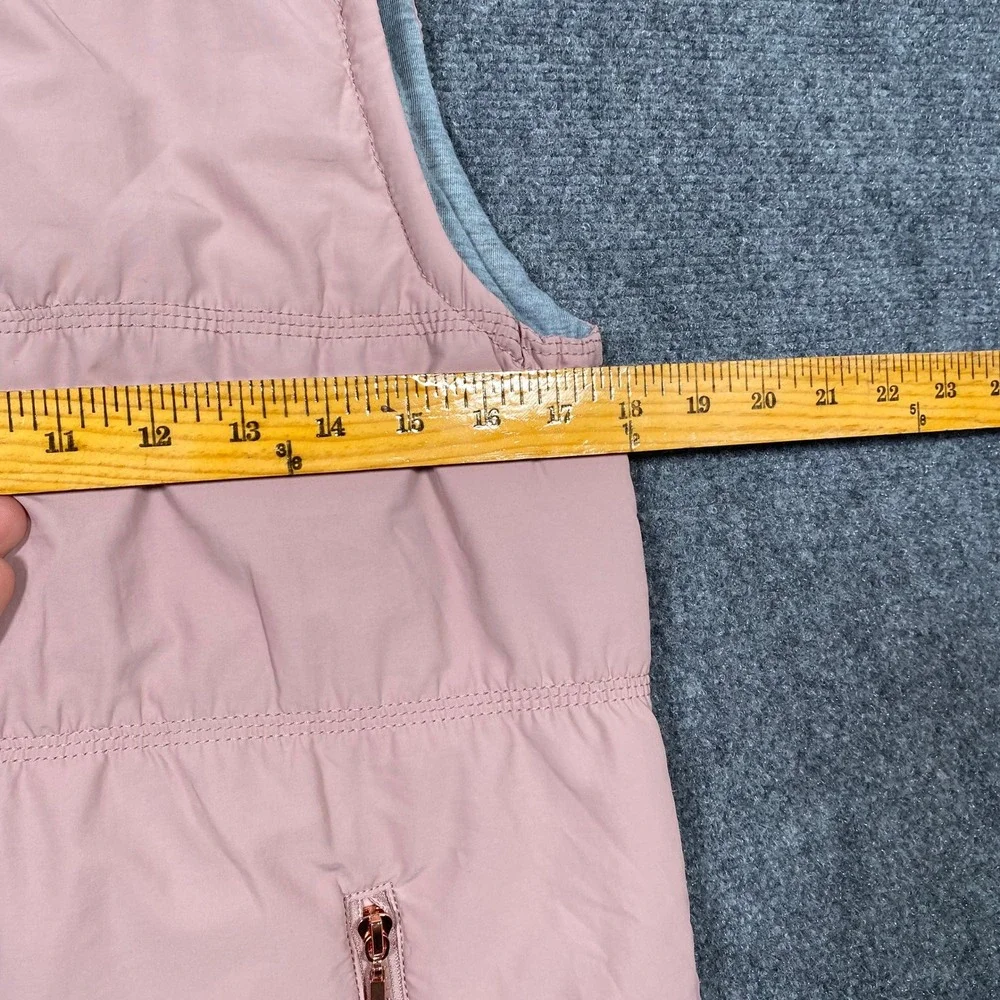 Ashley by 26‎ International Mauve Puffer Vest Hooded Quilted Zip Womens Small